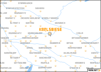 map of Karlsbiese