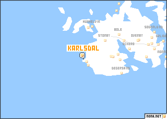 map of Karlsdal