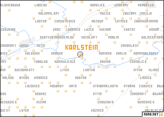map of Karlstein