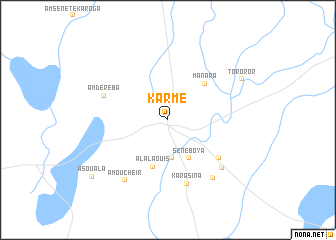 map of Karmé