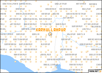 map of Karmullāhpur