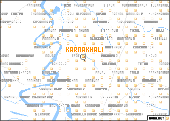 map of Karnakhāli