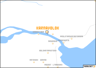 map of Karnavolok