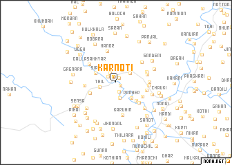 map of Karnoti