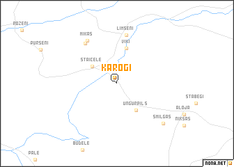 map of Karogi