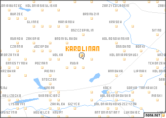 map of Karolinan