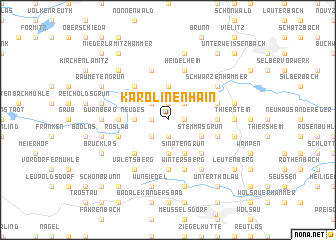 map of Karolinenhain