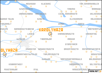 map of Károlyháza