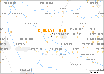 map of Károlyitanya