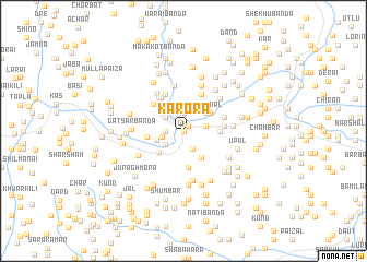 map of Karora