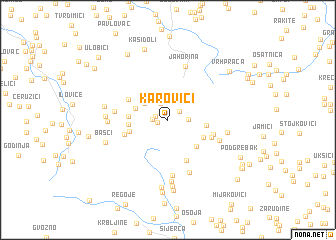 map of Karovići