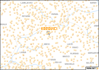 map of Karovići