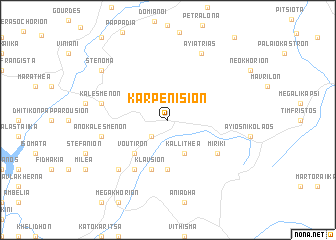 map of Karpenísion