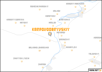 map of Karpovo-Obryvskiy