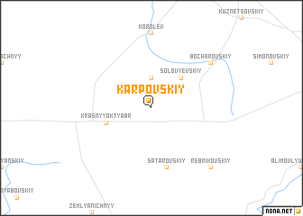 map of Karpovskiy