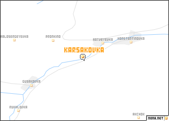map of Karsakovka