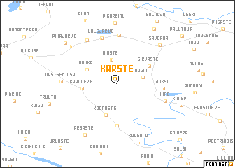 map of Karste