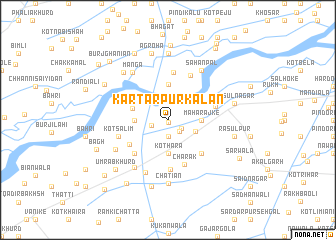 map of Kartārpur Kalān