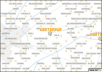 map of Kartārpur