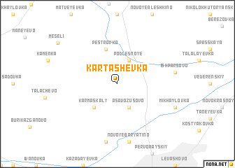 map of Kartashëvka