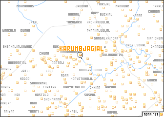 map of Karumb Jagiāl
