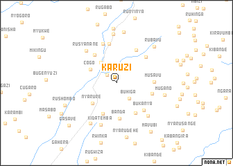 map of Karuzi