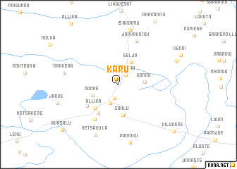 map of Karu