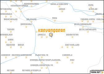 map of Kārvān Qorān