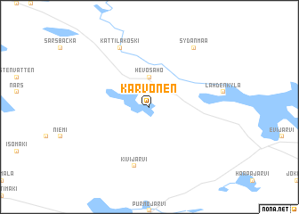 map of Karvonen