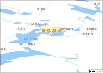 map of Karvonen