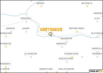 map of Karyshevo