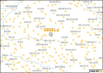 map of Kašalj