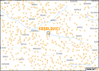 map of Kasalovići