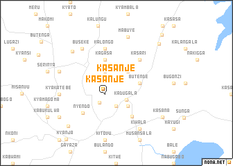 map of Kasanje