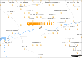 map of Kasba Beni Sitter