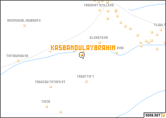 map of Kasba Moulay Brahim