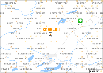 map of Käselow