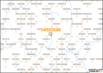 map of Kasengbe