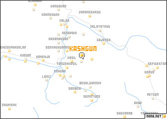 map of Kashgūn