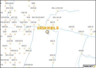 map of Kashimbila