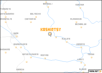 map of Kashirtsy