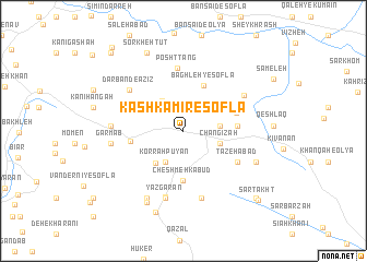 map of Kashkamīr-e Soflá