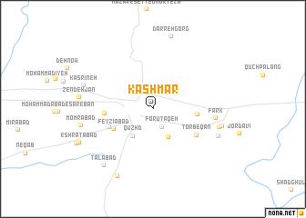 map of Kāshmar