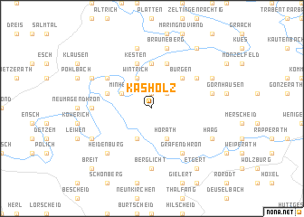 map of Kasholz