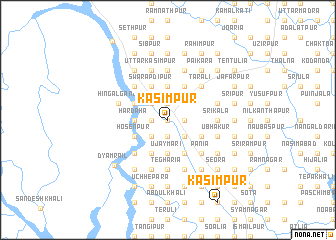 map of Kāsimpur