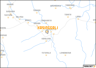 map of Kasinggali