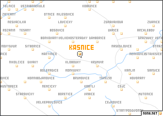 map of Kašnice