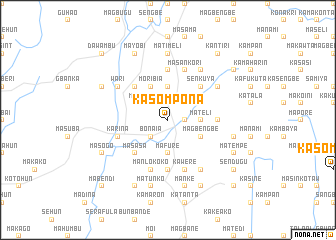 map of Kasompona