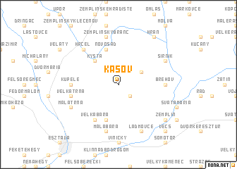 map of Kašov