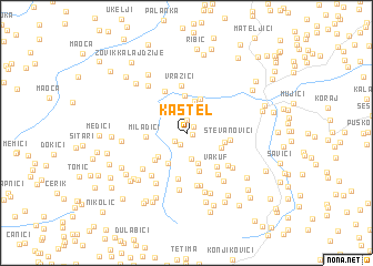 map of Kaštel